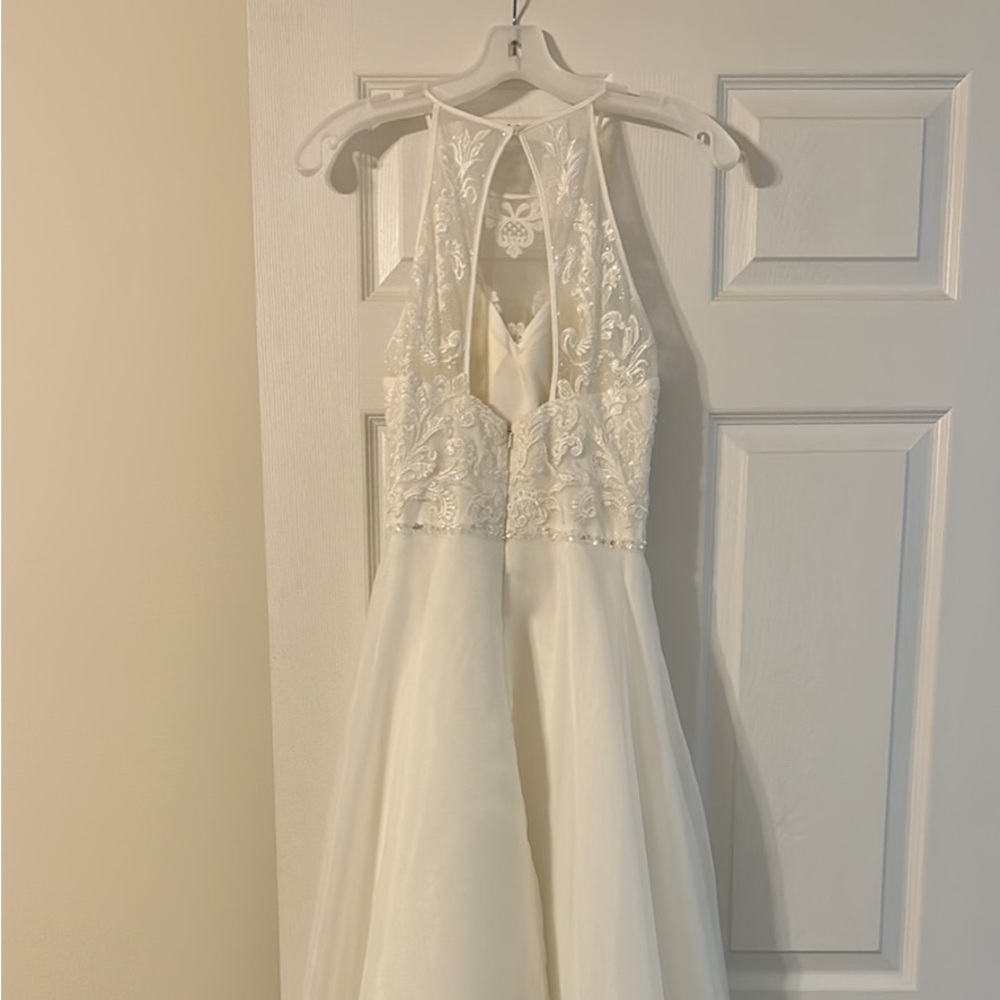 Davids Bridal halter wedding dress